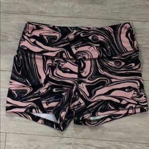 Fleo Peach Marble Power high rise sz med